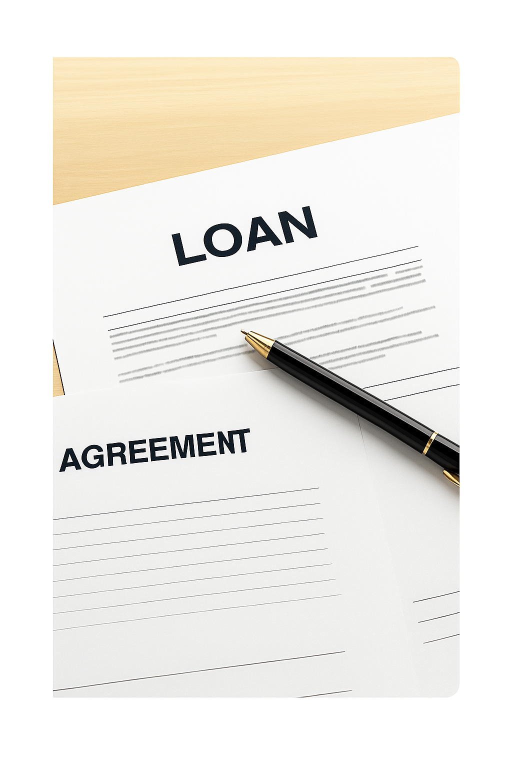 Loan signing agent with documents in Brownsville TX